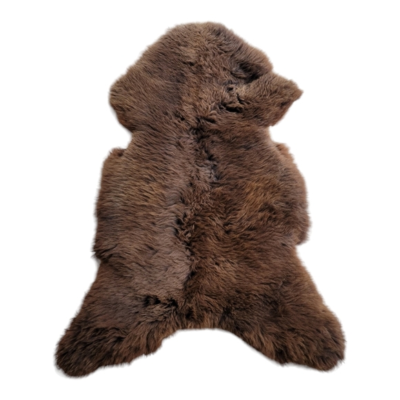 XL Brown Sheepskins 100%Genuine Sheepskin fur rug or chair throw - Picture 5 of 15